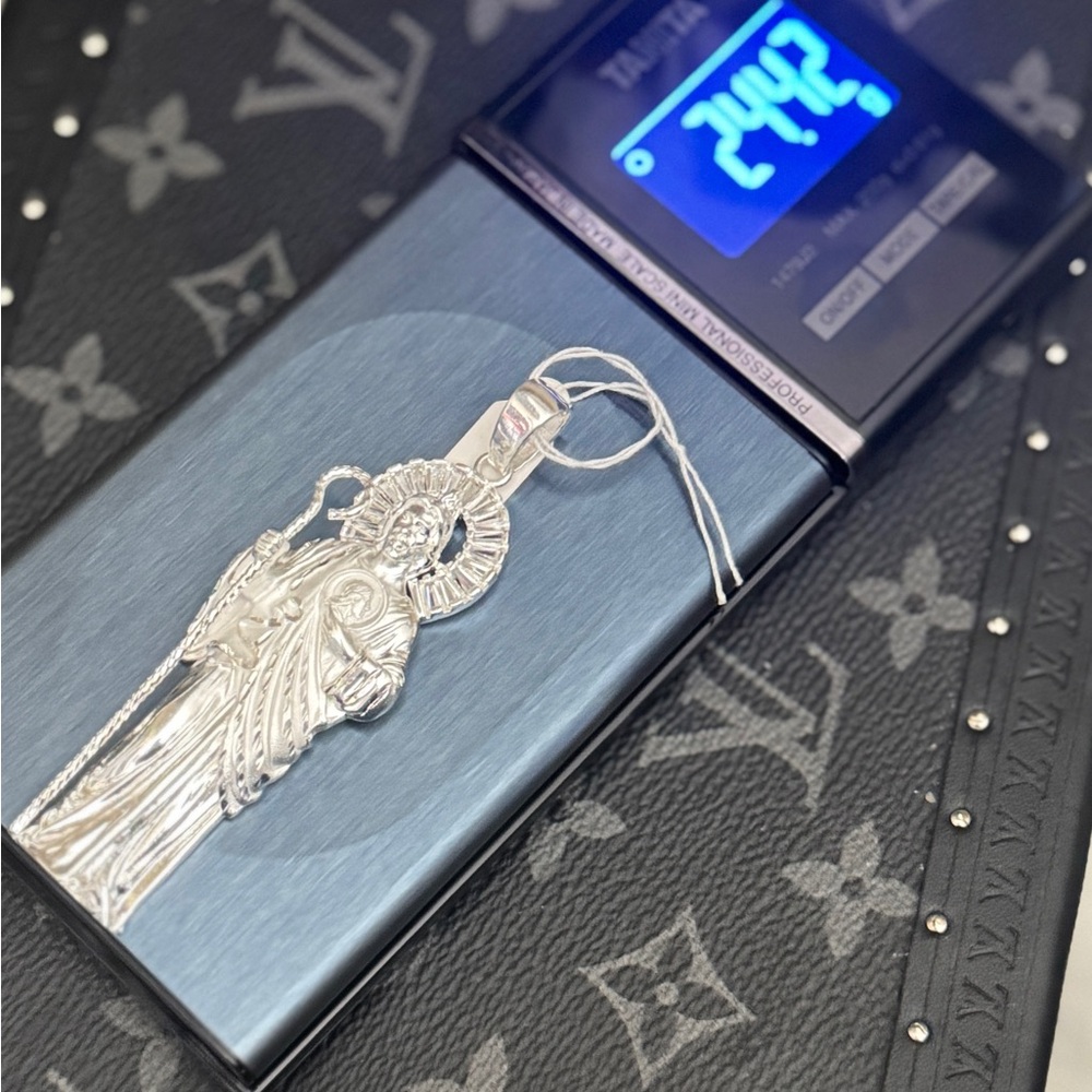 Silver San Judas  Pendant 925.